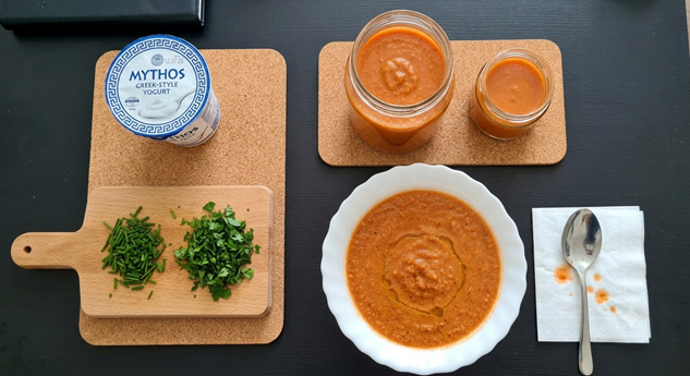 gazpacho serving